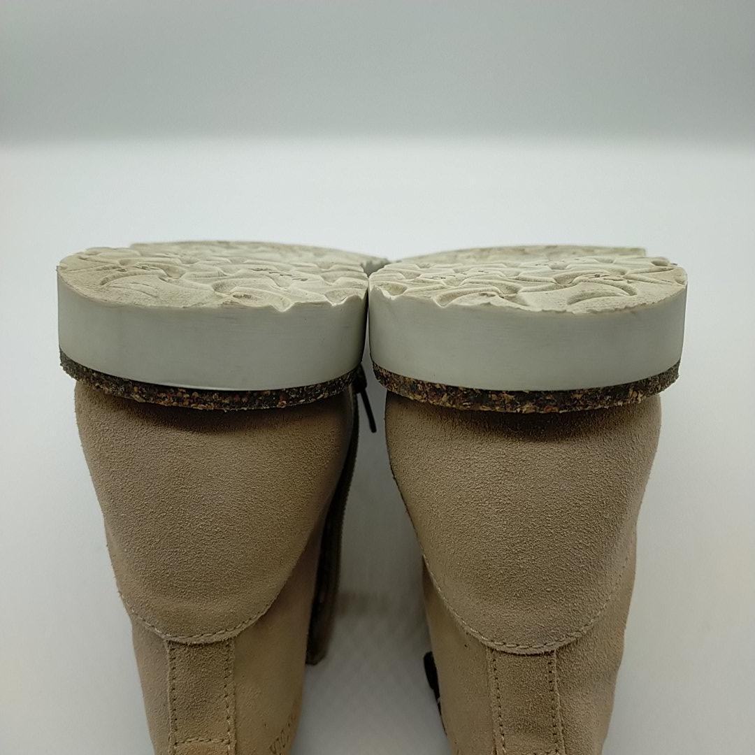 美品　ビルケンシュトック　メルローズ　サイドジップ　ブーツ　ベージュ　24.5