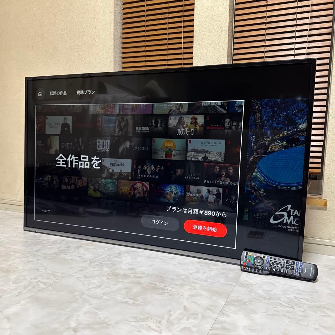 Panasonic VIERA 49V型 4K液晶テレビ スマートTV 外付対応