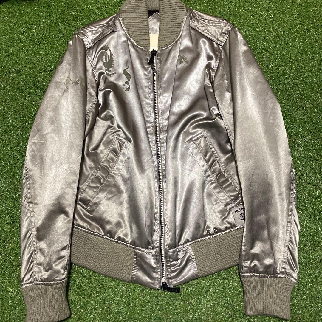 DIESEL シルバー スカジャン Mサイズ