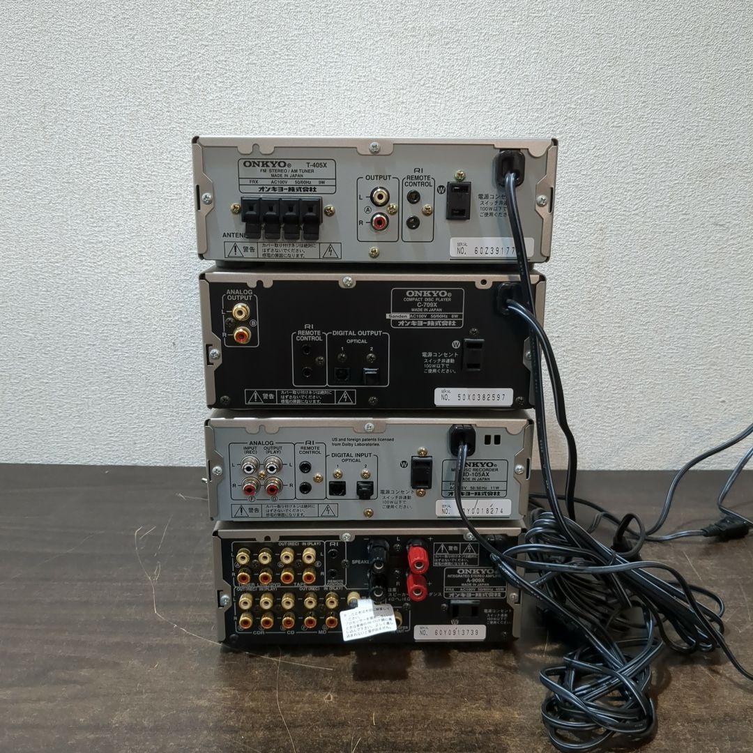 ONKYO オンキョー　FM・AM、CD、MD、アンプセット　M2079