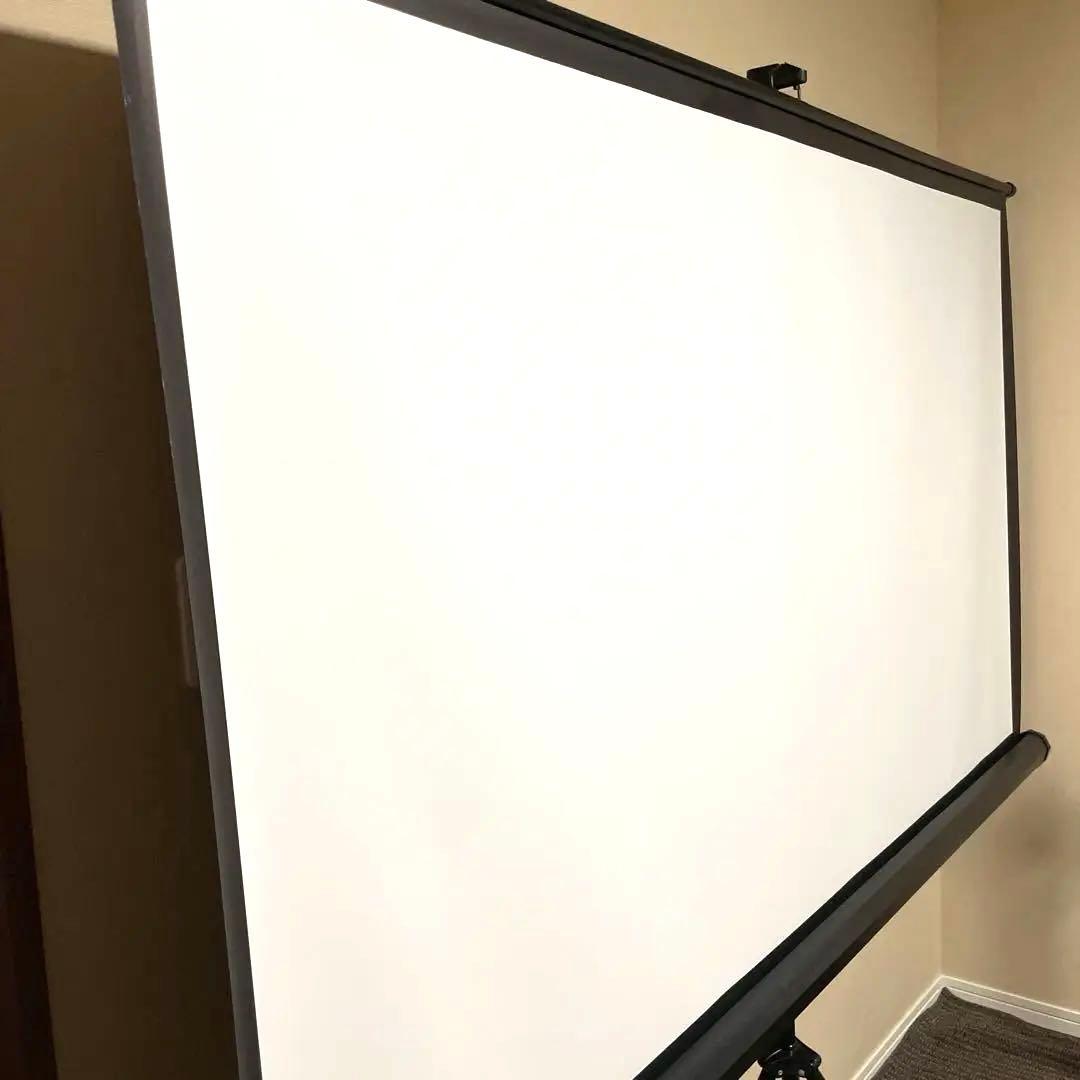 プロジェクタースクリーン　4K対応　自立式　100インチ　大きいサイズ