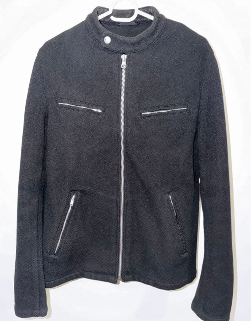 【名作】コムデギャルソンオム AD2010 ポリエステル ライダースジャケット