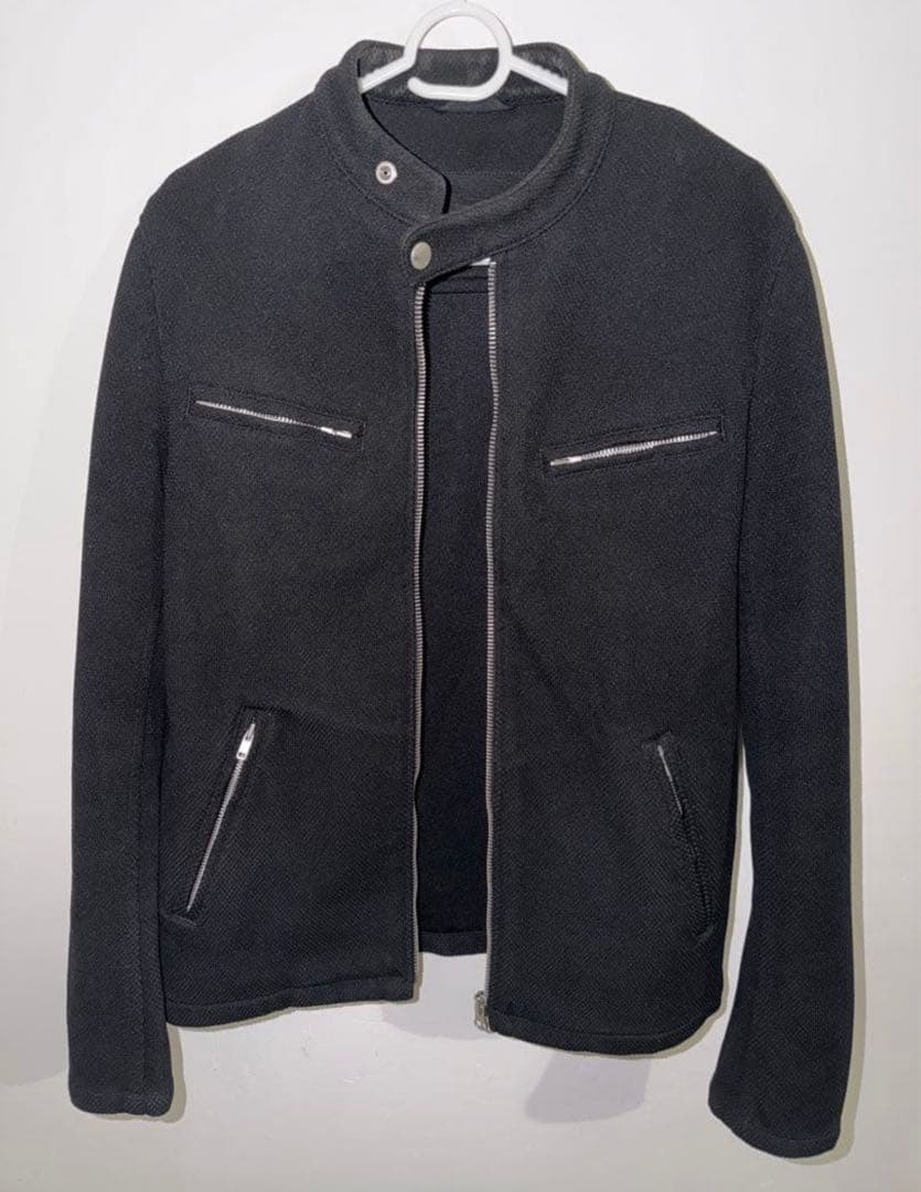 【名作】コムデギャルソンオム AD2010 ポリエステル ライダースジャケット