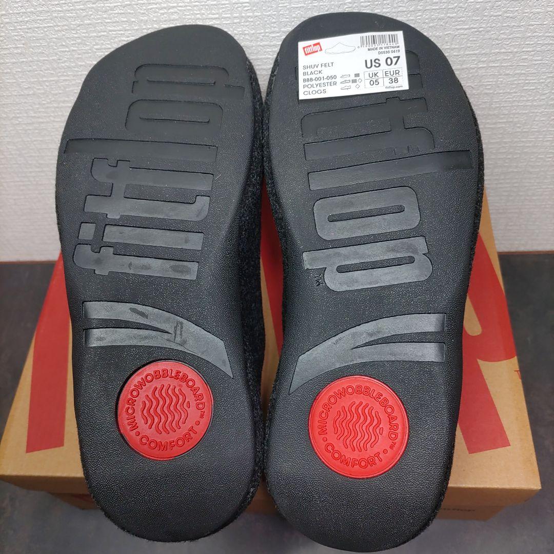 新品 FITFLOP フィットフロップ SHUV FELT サボサンダルブラック