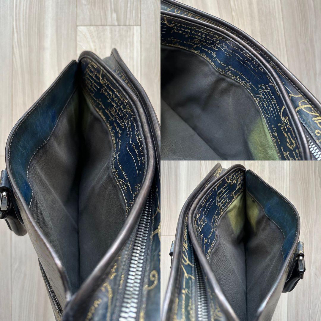 K*♡様 特注70万 ベルルッティ アンジュールミニ バッグ ブルー ゴールデン