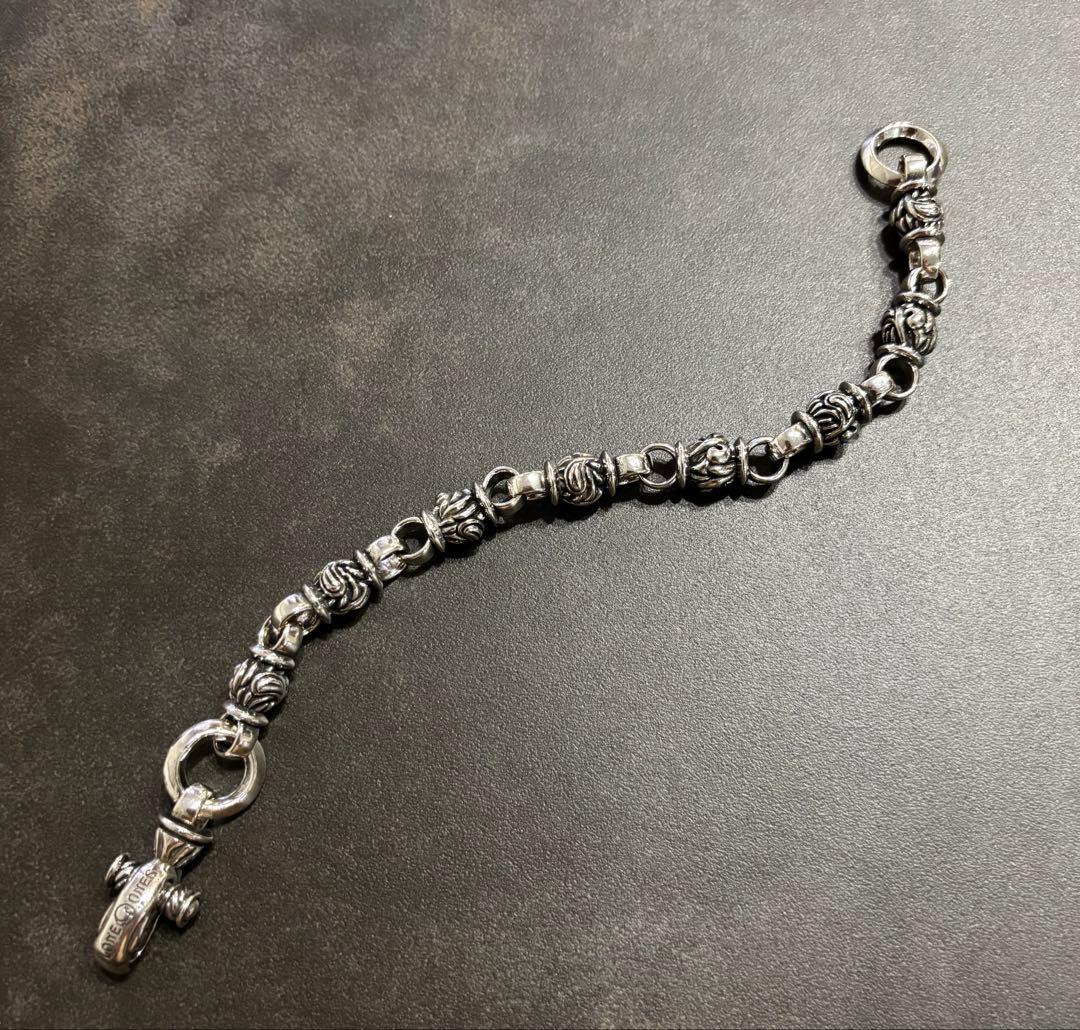 VINTAGE シルバー ビーズデザイン ブレスレット