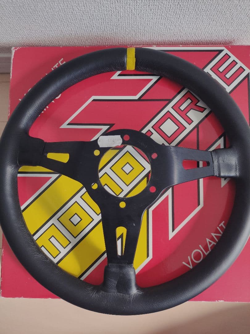 【bさん専用】MOMO MOD.08 ブラックレザー/ブラックスポーク M-58