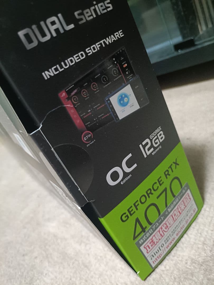 グラフィックボード・グラボ・ビデオカード ASUS DUAL RTX 4070 OC RTX4070