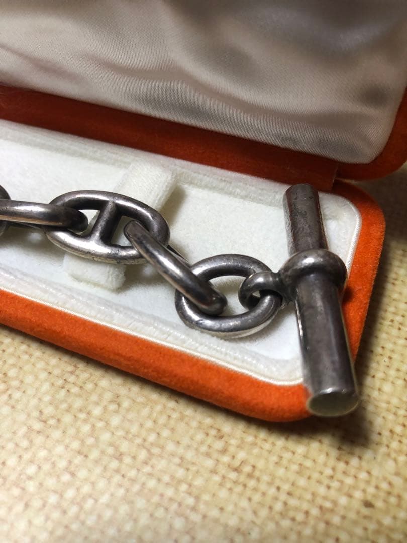 ヴィンテージ HERMES シェーヌダンクル TGM 12コマ マルジェラ期