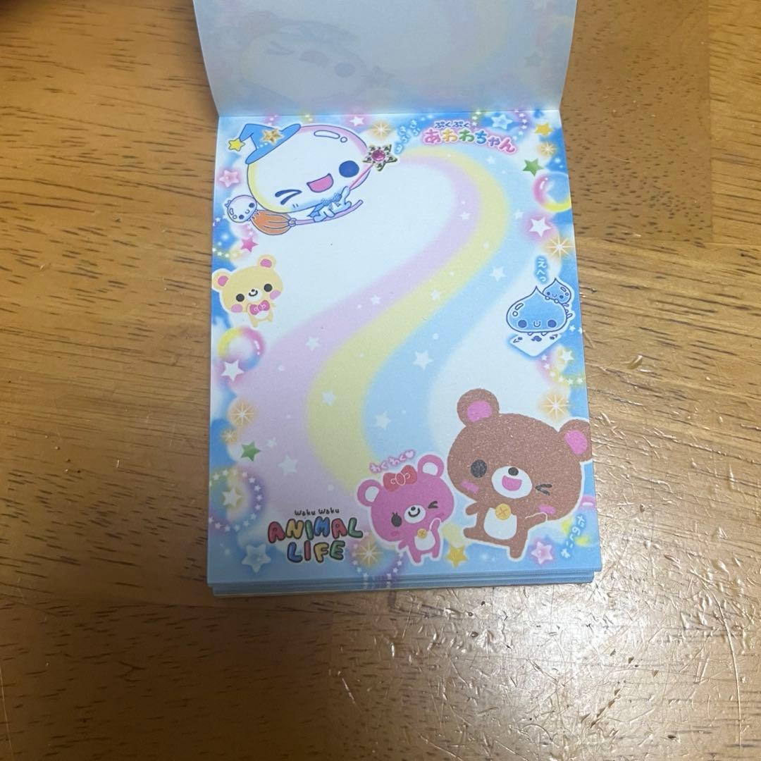 平成レトロ　メモ帳　ぷくぷくあわわちゃん　平成女児　希少品　6点セット