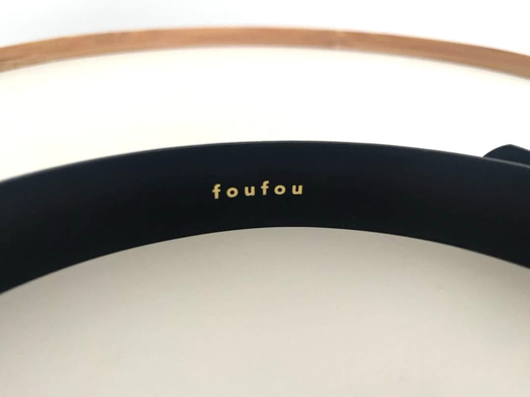 foufou グランドマザーベルト 黒 ゴールド