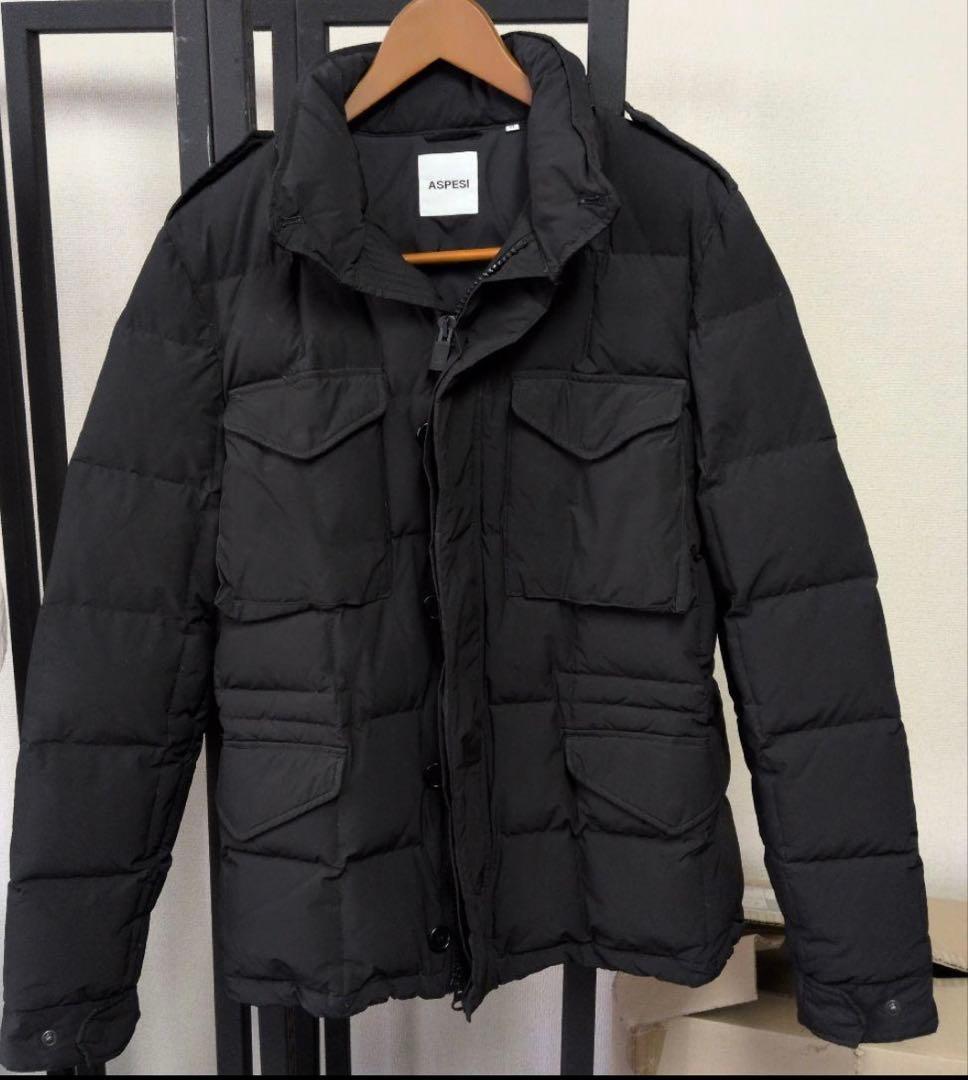 ASPESI アスペジブラック ダウンジャケット XLサイズ