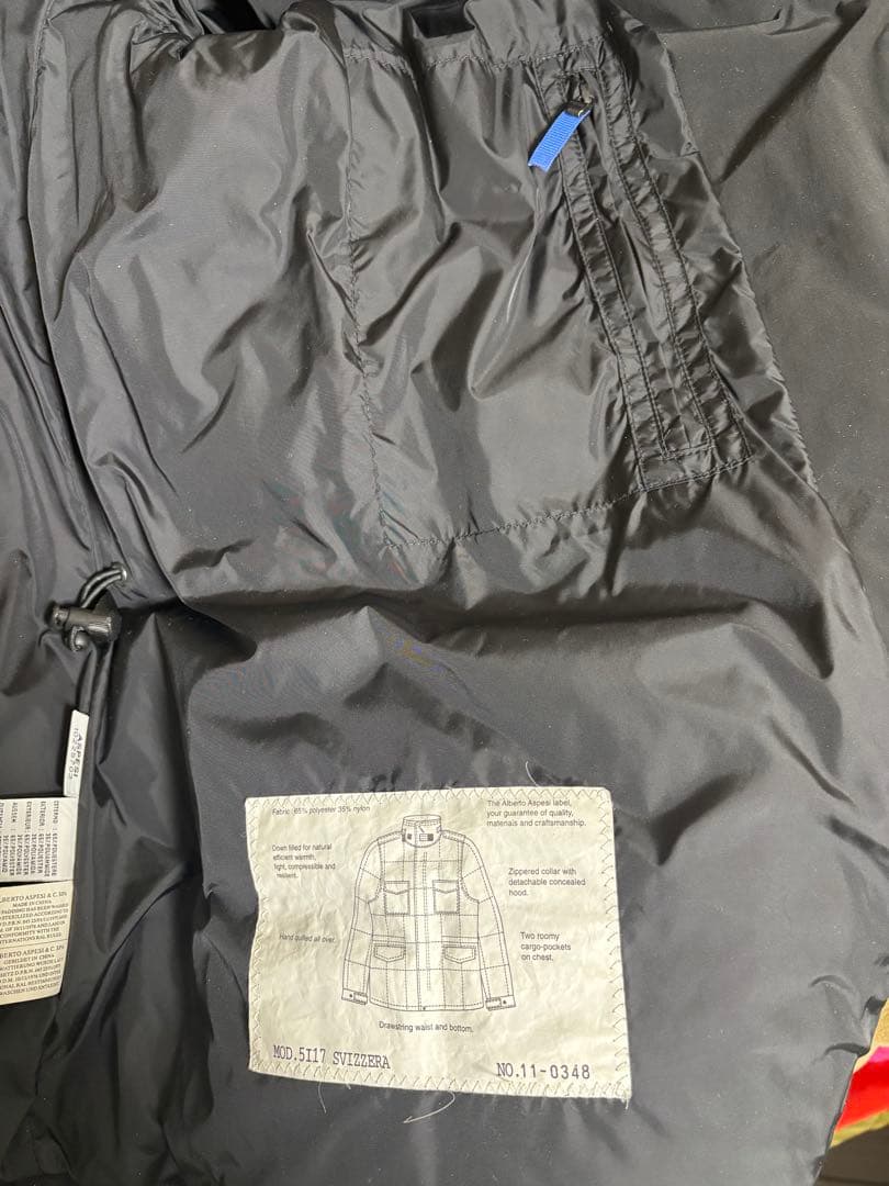 ASPESI アスペジブラック ダウンジャケット XLサイズ