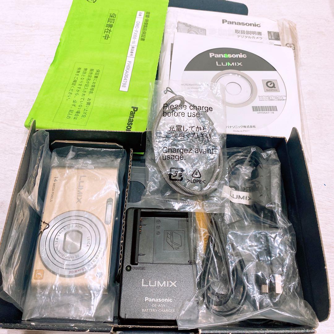 【美品】Panasonic Lumix FX66 ゴールド　ルミックス