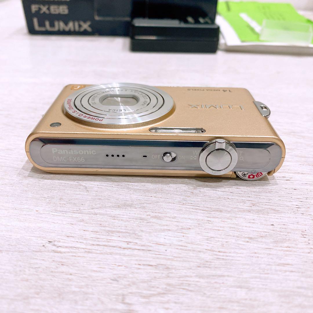 【美品】Panasonic Lumix FX66 ゴールド　ルミックス
