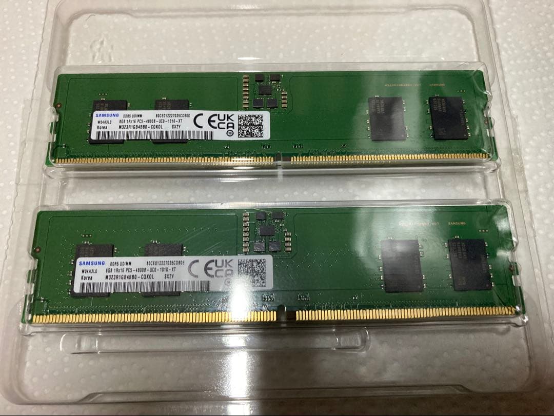 SAMSUNG DDR5 UDIMM 16GB 8GBx2 サムスン メモリ