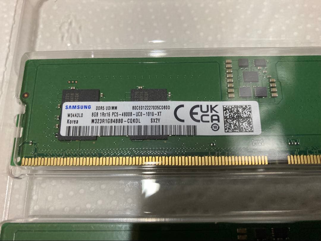 SAMSUNG DDR5 UDIMM 16GB 8GBx2 サムスン メモリ