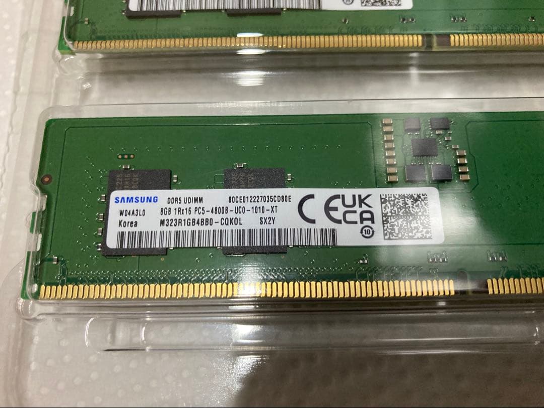 SAMSUNG DDR5 UDIMM 16GB 8GBx2 サムスン メモリ