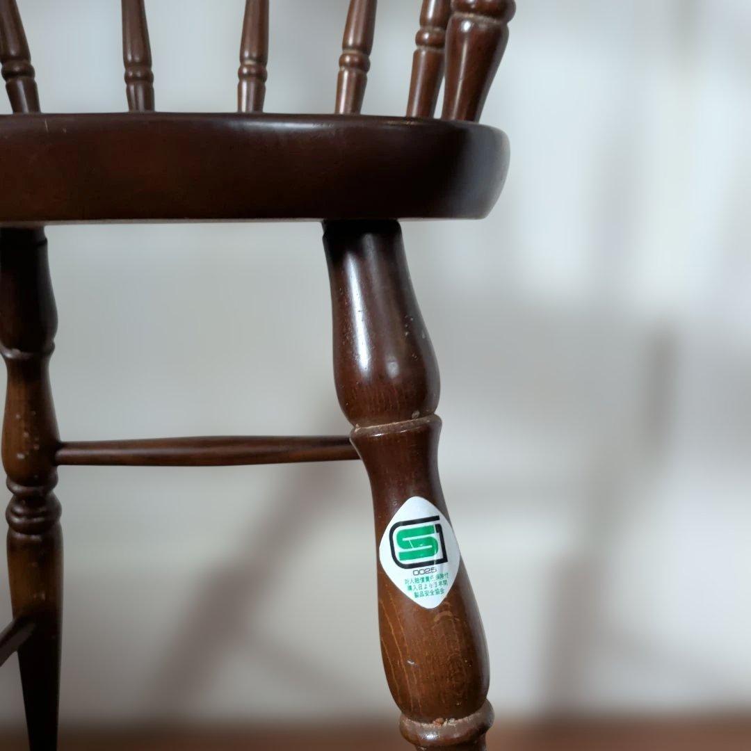 飛騨産業株式会社　木製ハイチェア ダークブラウン