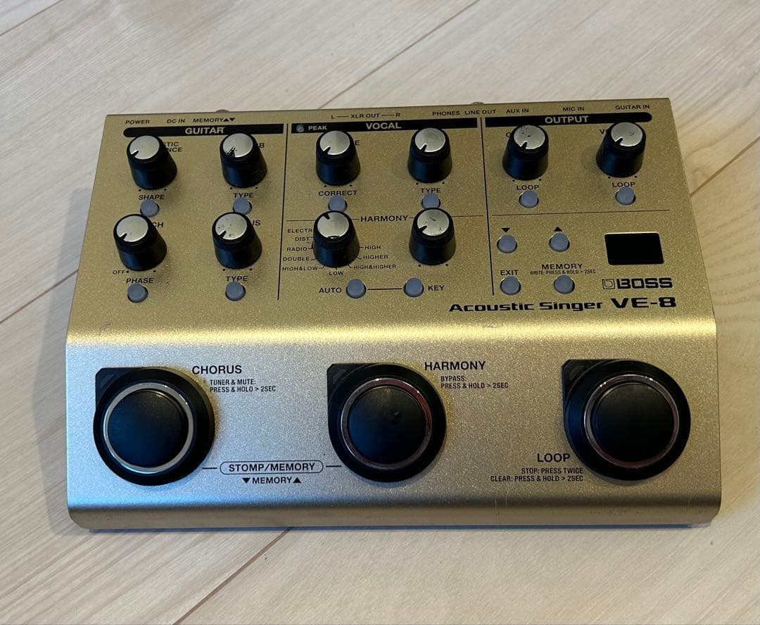 よっしー、BOSS Acoustic VE-8 本体 ACアダプター付き