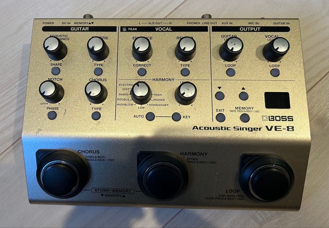 よっしー、BOSS Acoustic VE-8 本体 ACアダプター付き