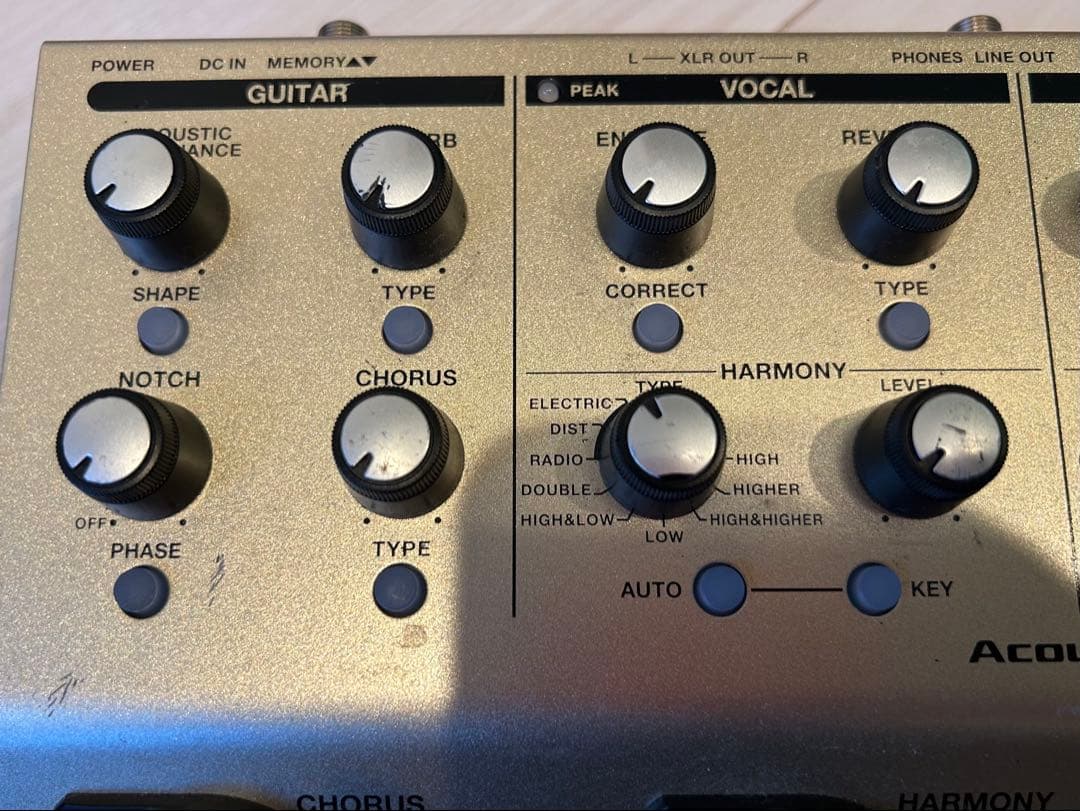 よっしー、BOSS Acoustic VE-8 本体 ACアダプター付き