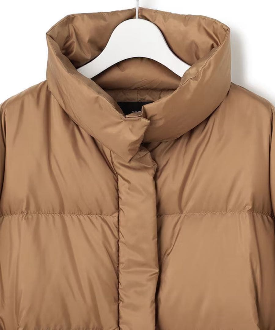 23区今季新品Oggi掲載シレータフタ ハイネック ショート ダウンコート 38