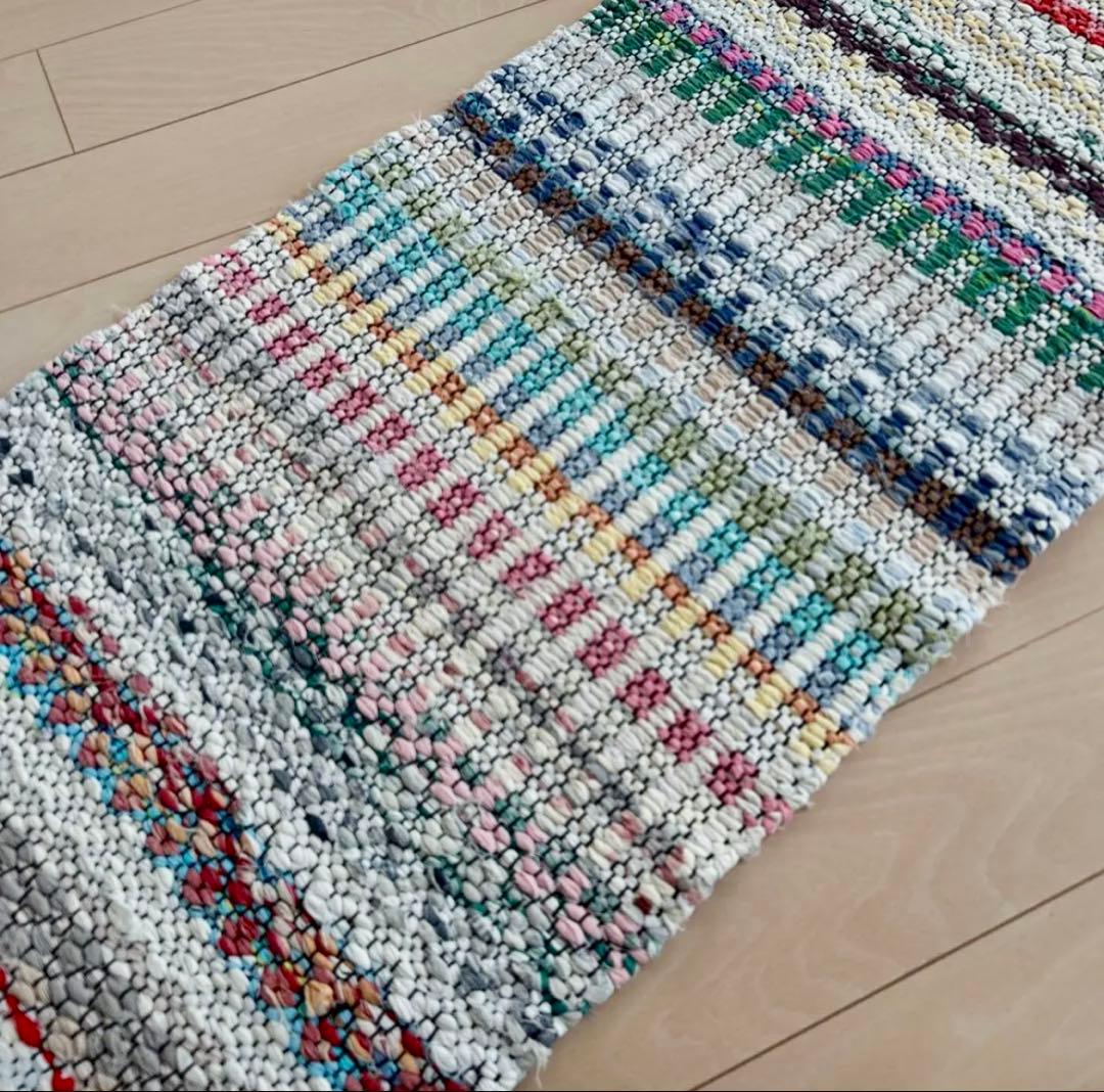 フィンランド　トラースマッタ　裂き織り