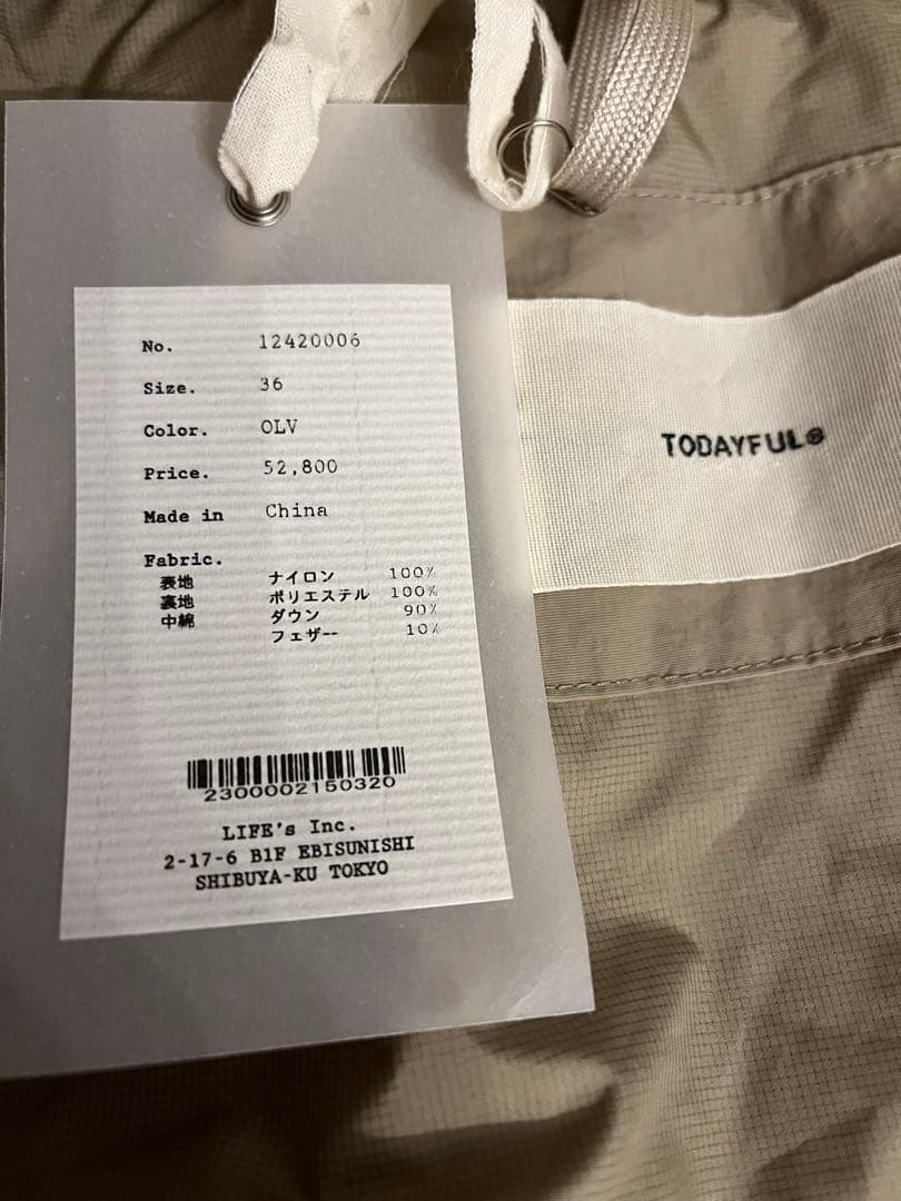 ジャケット・アウター TODAYFUL 2025 Monster Down Jacket