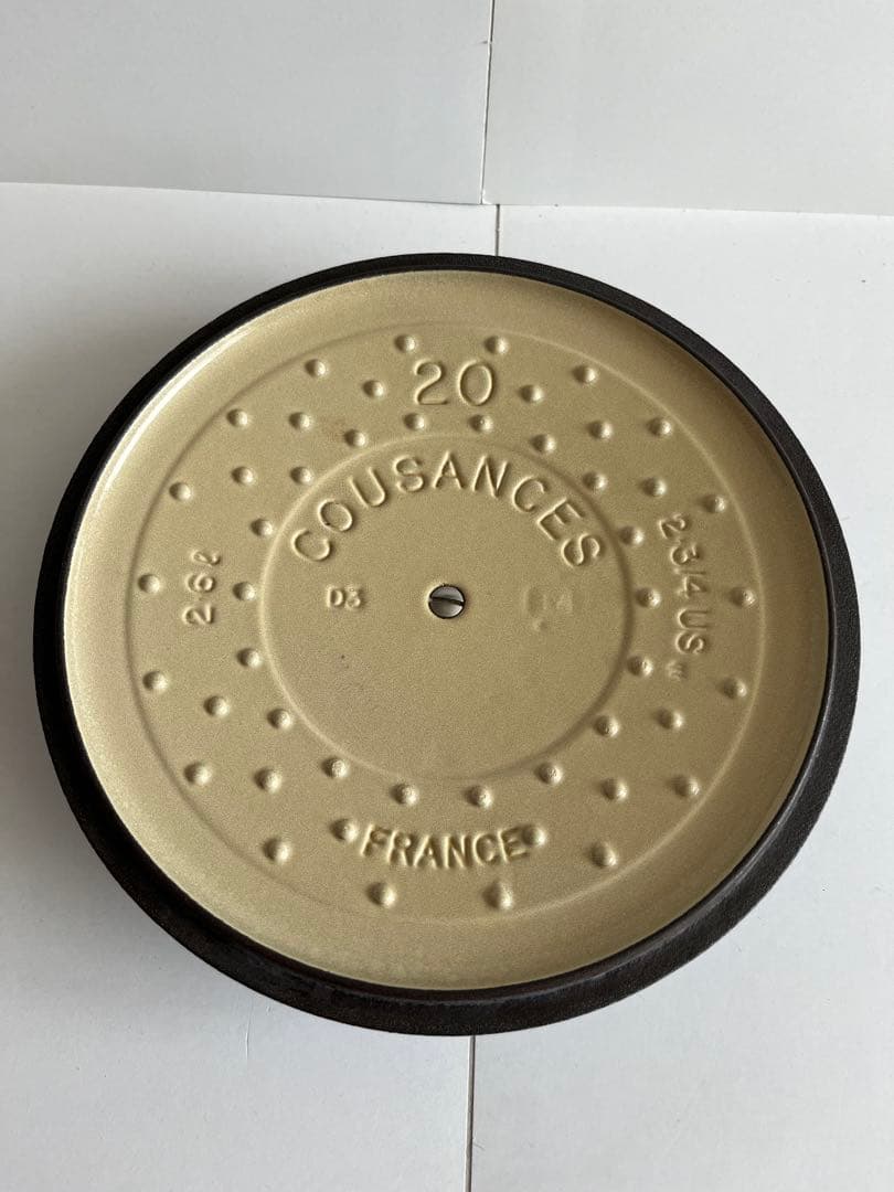 廃盤　希少　クーザンス 両手鍋　ブルー　20cm