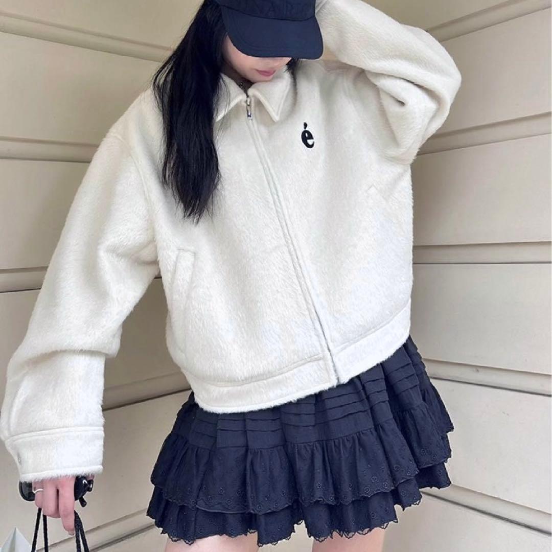 épine shaggy blouson white