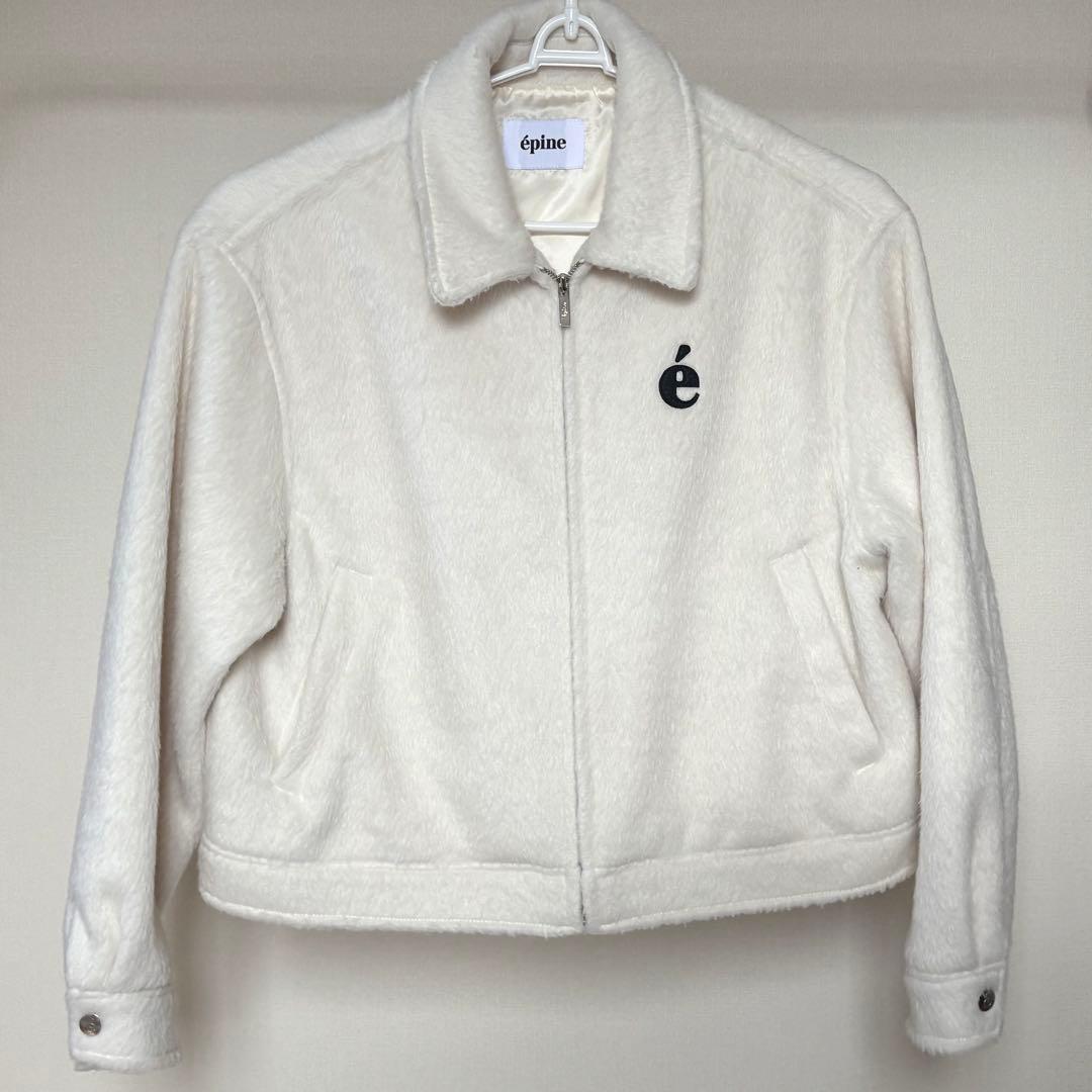 épine shaggy blouson white