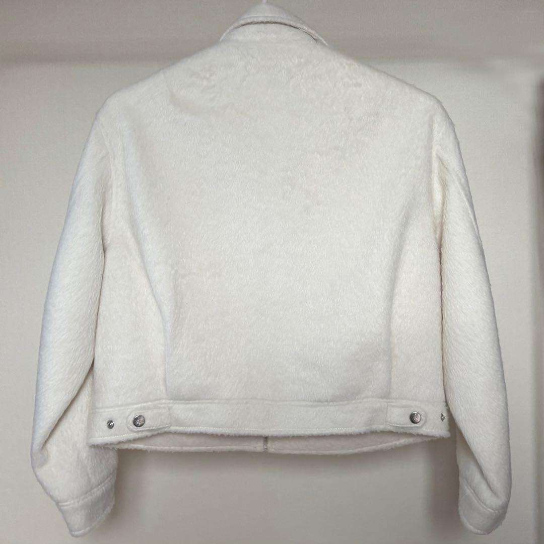 épine shaggy blouson white