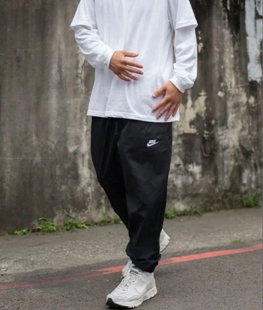 L ☆新品タグ付☆ ナイキ ウーブンパンツ メンズ カフ ジョガー ブラック