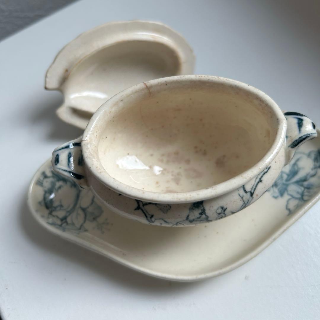 フランスアンティーク　ショワジールロワ　ムタディエ　マスタード入れ