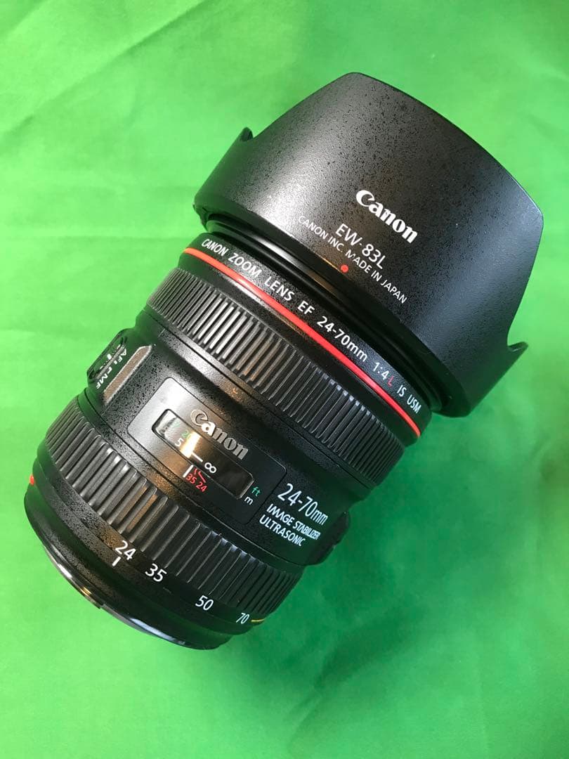 Canon EF24-70mm f4L IS USM フードEW-83L付き