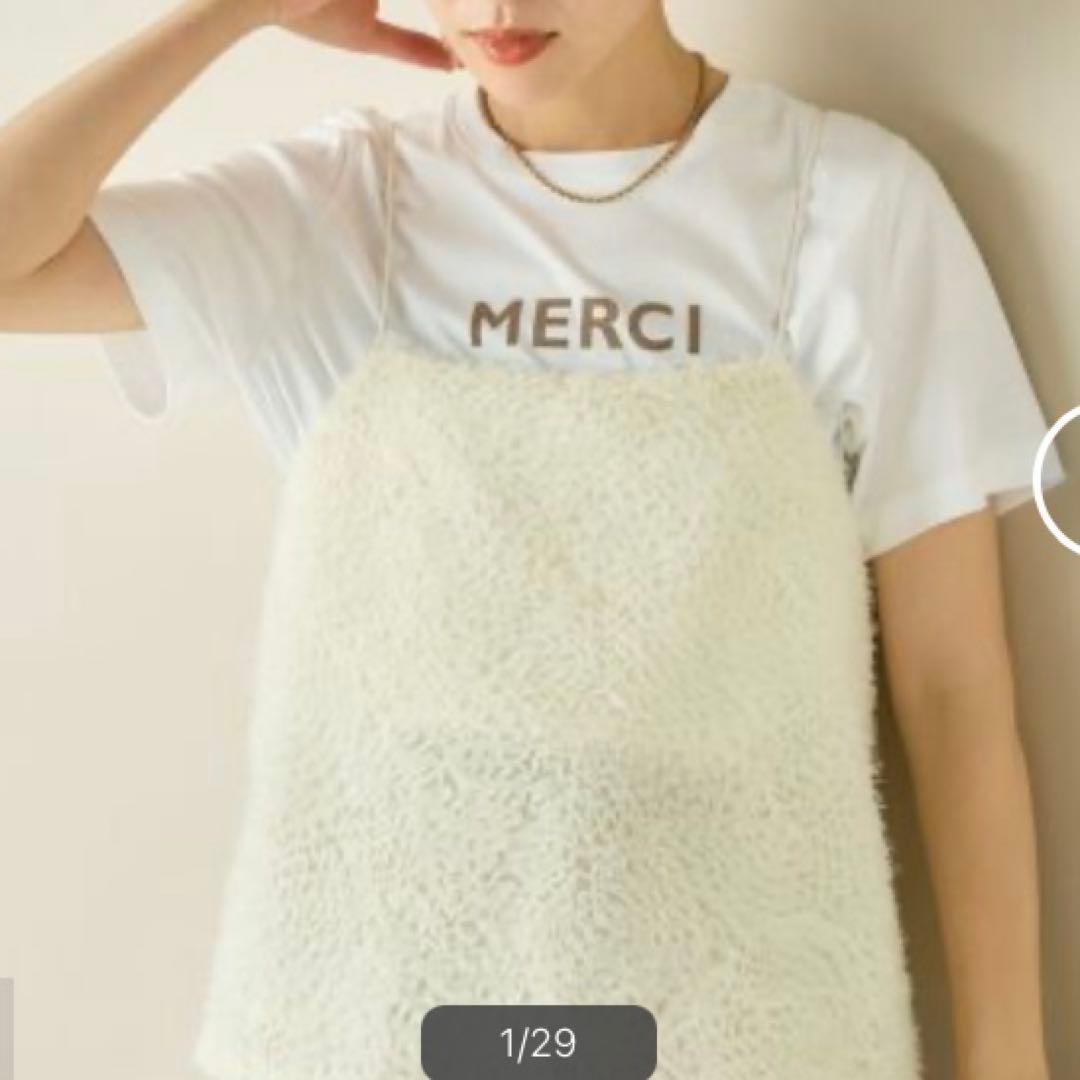 テープチュール刺繍キャミブラウス