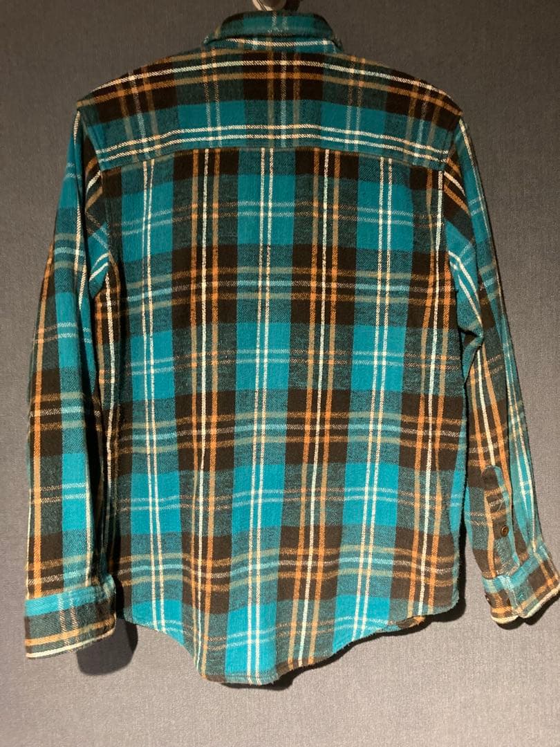 90s five brother ファイブブラザー　ネルシャツ 好配色　ブルー