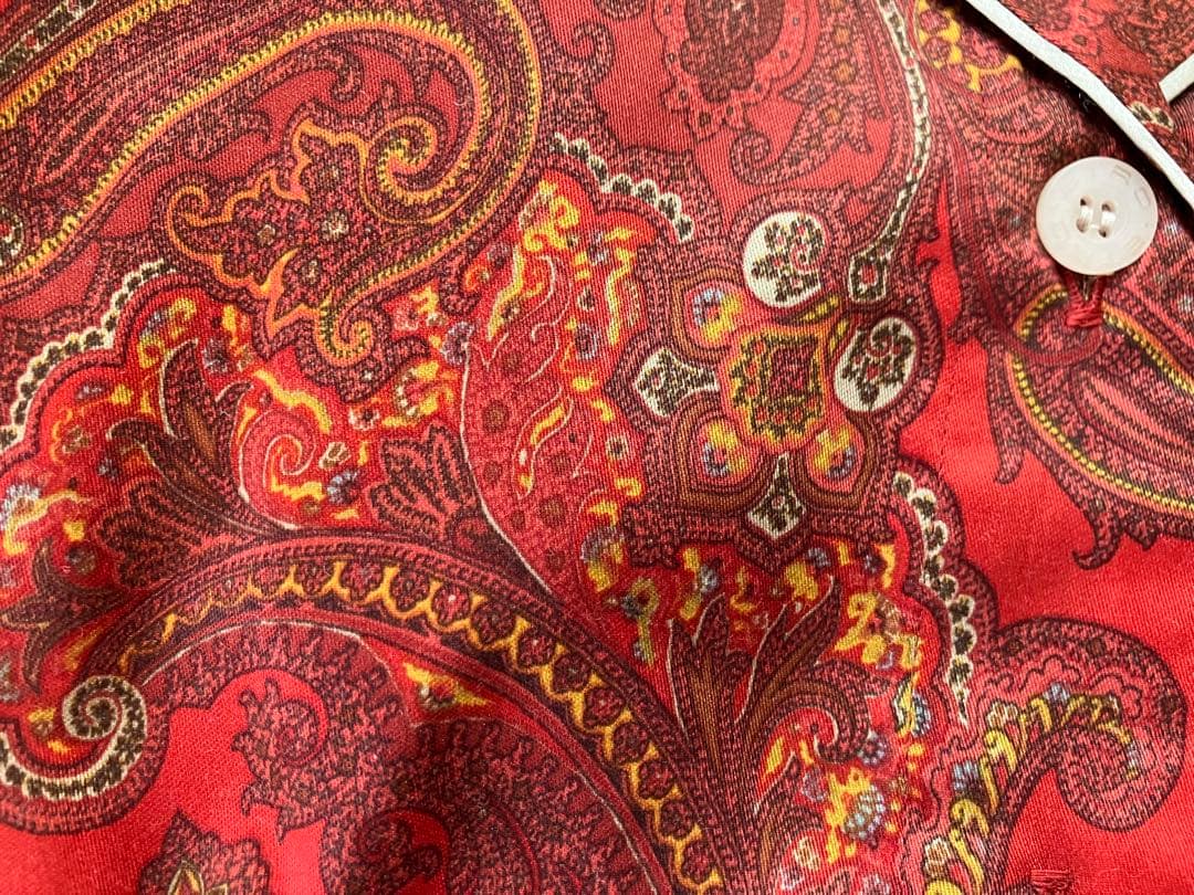 エトロ ETRO ペイズリー柄パジャマ Sサイズ 赤