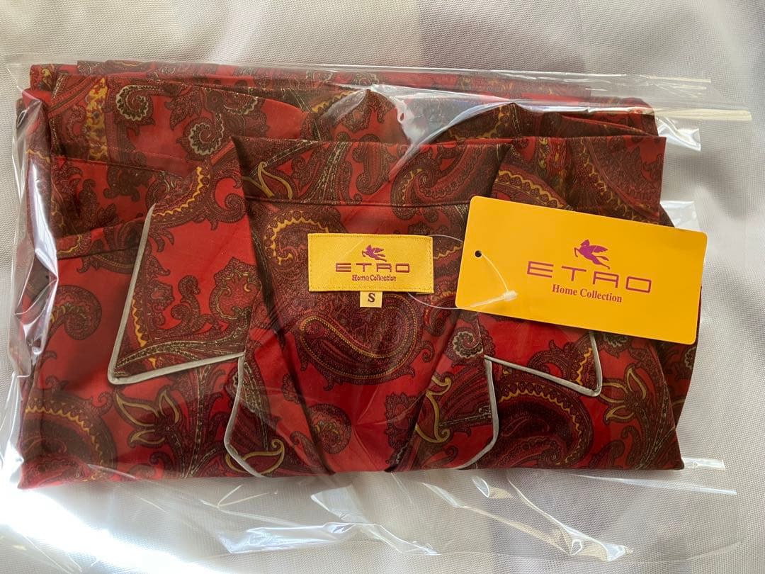 エトロ ETRO ペイズリー柄パジャマ Sサイズ 赤