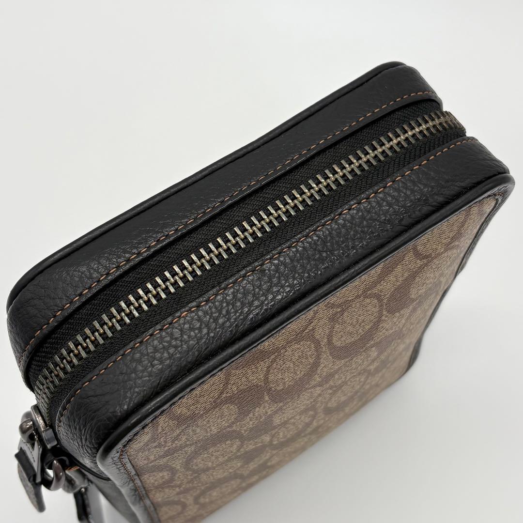 極美品✨コーチ ショルダーバッグ サリバン PVC シボ革 シグネチャー