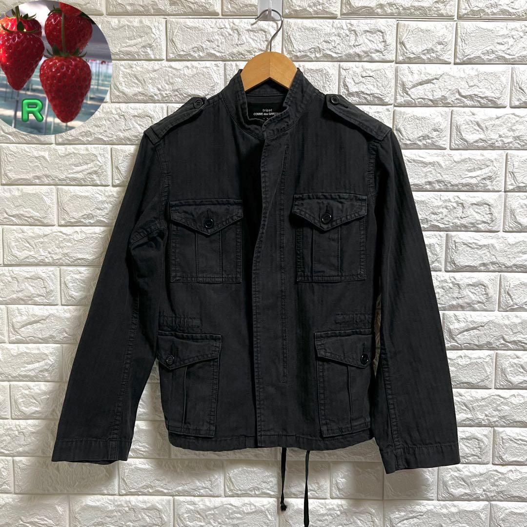 トリコ コムデギャルソン✨ミリタリージャケット 黒 S