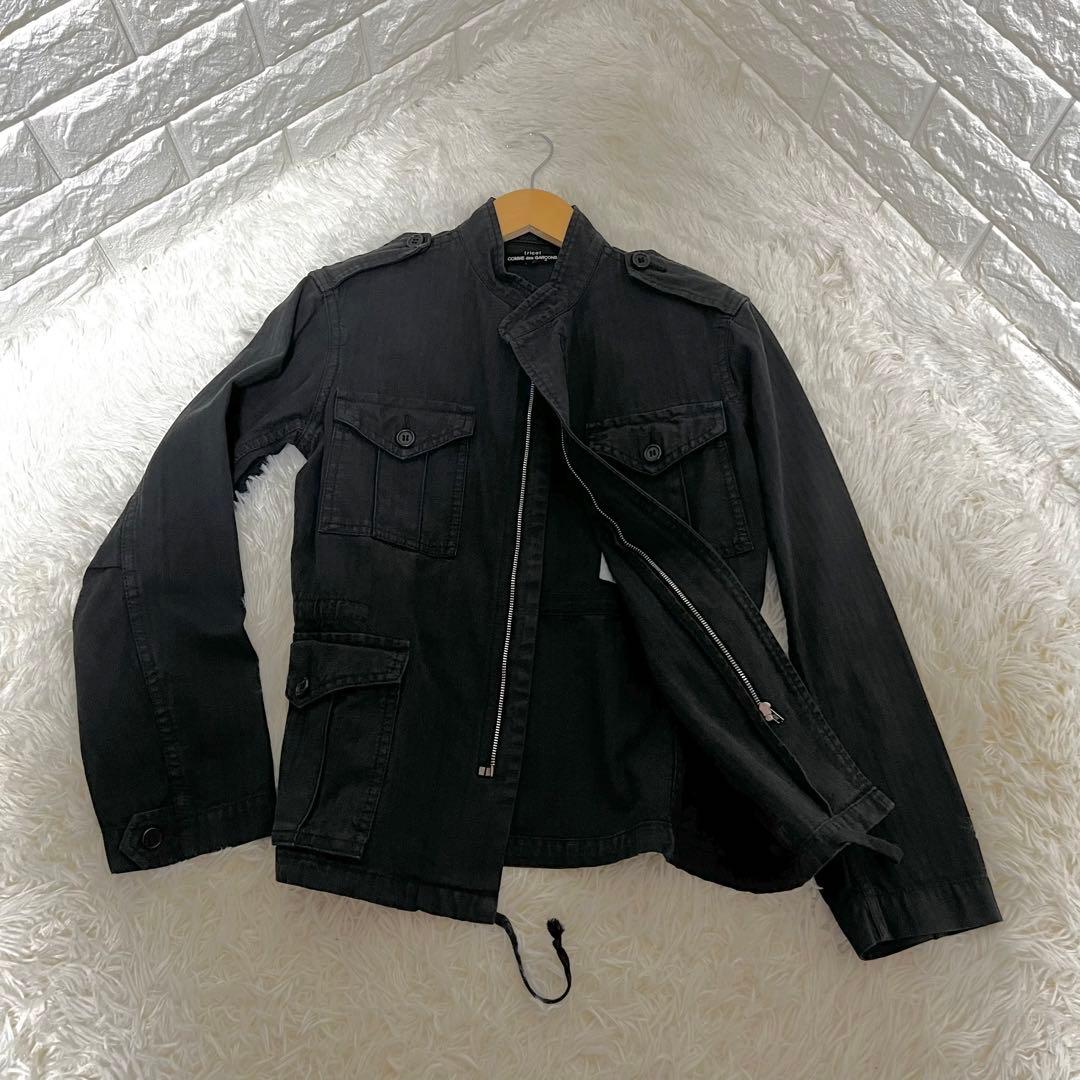 トリコ コムデギャルソン✨ミリタリージャケット 黒 S
