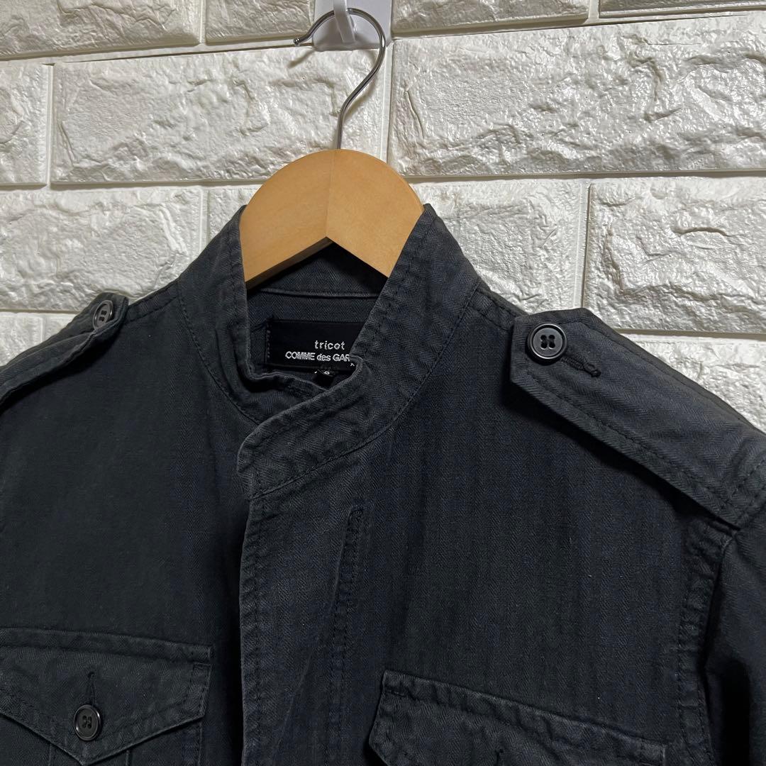 トリコ コムデギャルソン✨ミリタリージャケット 黒 S