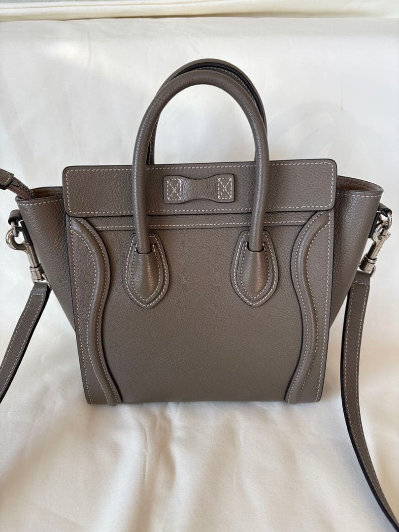 【35happy】美品 旧ロゴ セリーヌ ラゲージ ナノ スリバッグ 正規