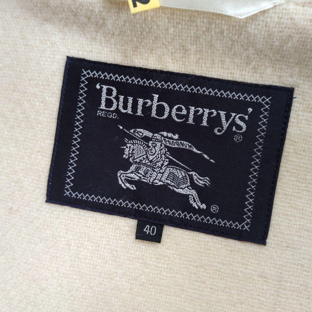 BURBERRY　レディース　ダッフルコート　フード付き　40　 生成色