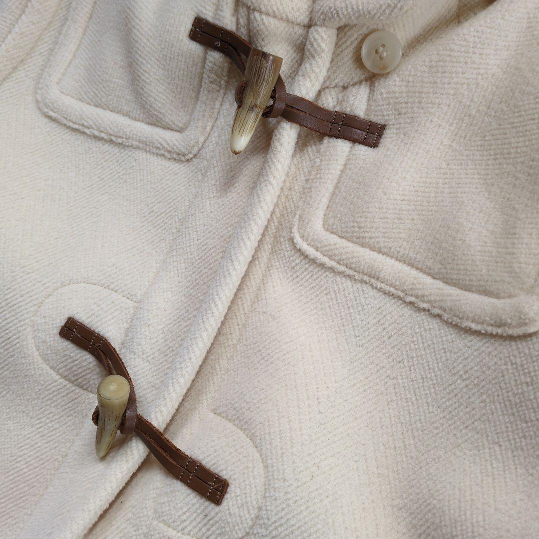 BURBERRY　レディース　ダッフルコート　フード付き　40　 生成色