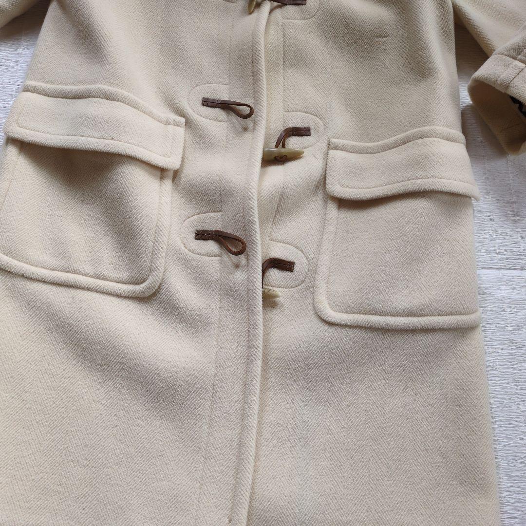 BURBERRY　レディース　ダッフルコート　フード付き　40　 生成色