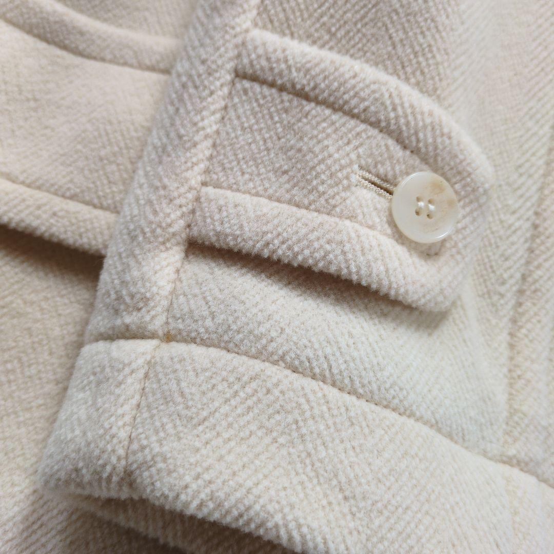 BURBERRY　レディース　ダッフルコート　フード付き　40　 生成色