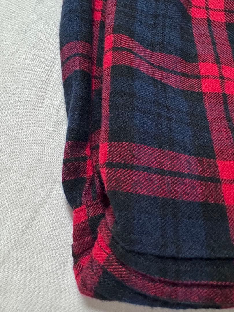 ichiスカラップエンブロイダリー チェックスカート